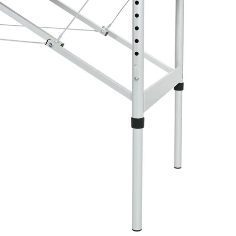 Massagetafel met 4 zones 186x68 cm aluminium frame antraciet 6