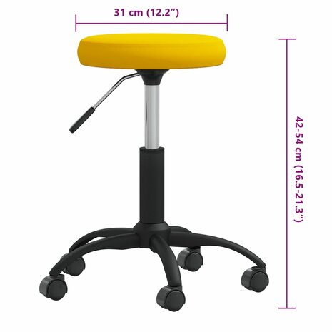 Massagekruk fluweel mosterdgeel 6