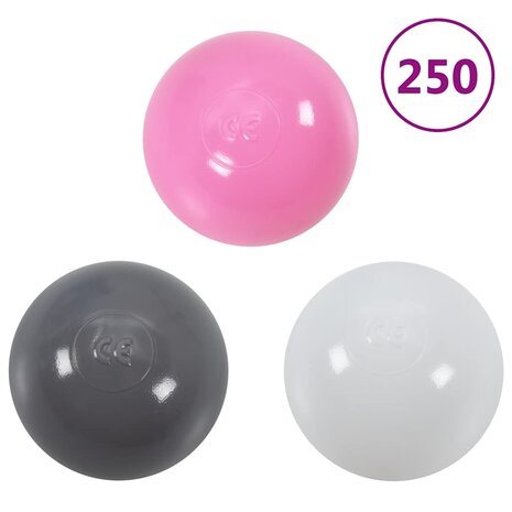 Ballenbak voor kinderen met 300 ballen 75x75x32 cm 5