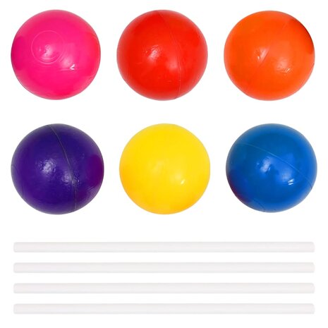 Ballenbak voor kinderen met 300 ballen 75x75x32 cm 6