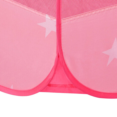 Kinderspeeltent met 250 ballen 102x102x82 cm roze 7