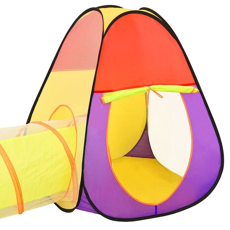 Kinderspeeltent met 250 ballen 255x80x100 cm meerkleurig 7