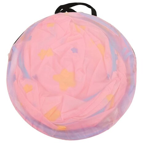 Kinderspeeltent met 250 ballen 301x120x128 cm roze 12