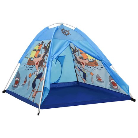 Kinderspeeltent met 250 ballen 120x120x90 cm blauw 3
