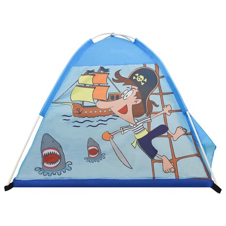 Kinderspeeltent met 250 ballen 120x120x90 cm blauw 4