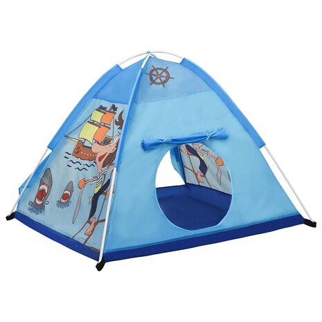 Kinderspeeltent met 250 ballen 120x120x90 cm blauw 5