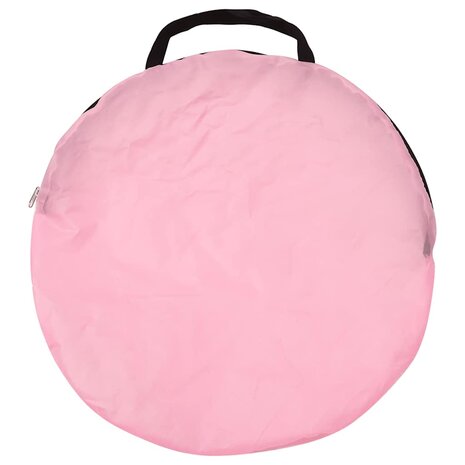 Kinderspeeltent met 250 ballen 100x100x127 cm roze 11