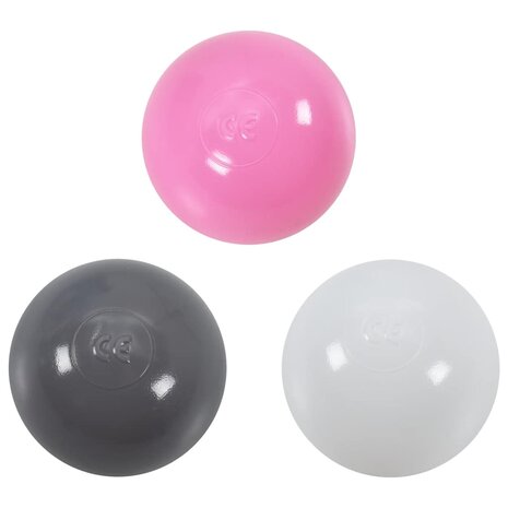 Kinderspeeltent met 250 ballen 69x94x104 cm roze 9