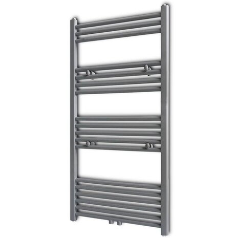Radiator / handdoekenrek recht 600x1160 mm grijs 1