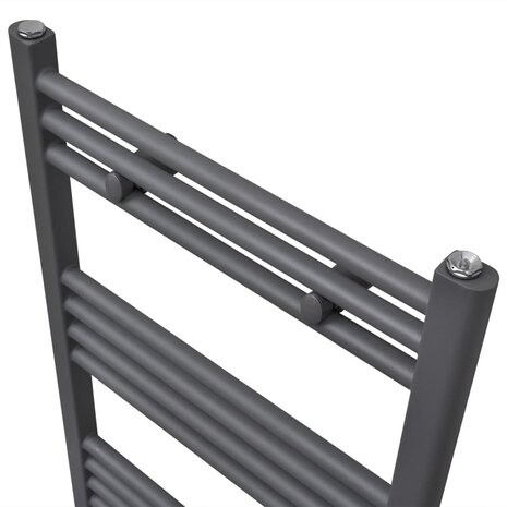 Radiator / handdoekenrek recht 600x1160 mm grijs 3