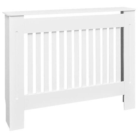 Radiatorombouw 112 cm bewerkt hout wit 2