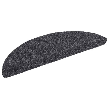 Trapmatten Zelfklevend 15 stuks 56x17x3 cm Donkergrijs Halfrond 3