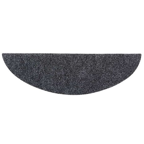 Trapmatten Zelfklevend 5 stuks 56x17x3 cm Donkergrijs Halfrond 4