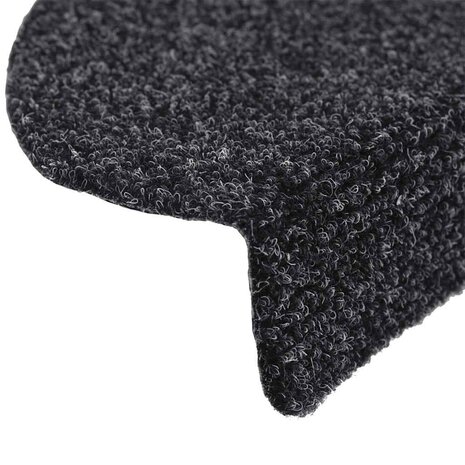 Trapmatten Zelfklevend 10 stuks 56x17x3 cm Zwart Halfrond 6