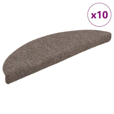 Trapmatten zelfklevend 10 stuks 56x17x3 cm beige halfrond 1
