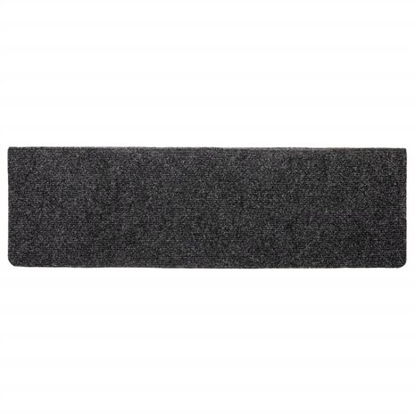 Trapmatten zelfklevend 10 stuks 65x21x4 cm donkergrijs rechthoekige rand 5