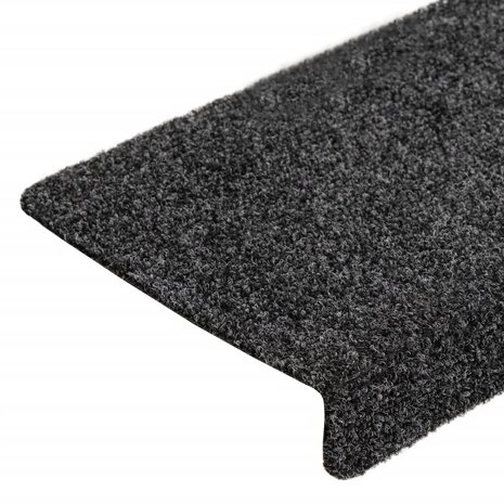Trapmatten zelfklevend 10 stuks 65x21x4 cm donkergrijs rechthoekige rand 6