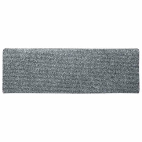 Trapmatten Zelfklevend 5 stuks 65x21x4 cm Lichtgrijs Rechthoekige Rand 5
