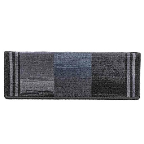 Trapmatten zelfklevend 5 st 65x21x4 cm zwart en grijs 5