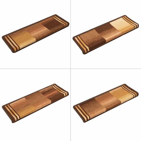 Trapmatten zelfklevend 5 st 65x21x4 cm bruin 7