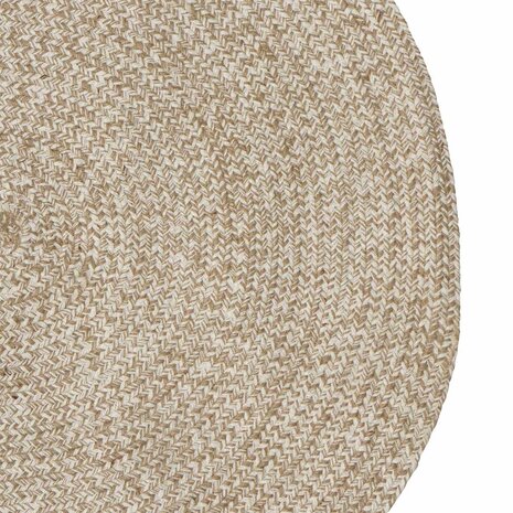 Vloerkleed Wit 100 x 152 cm Jute 3