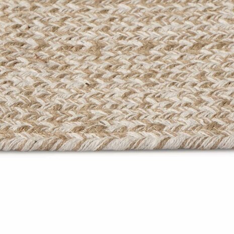 Vloerkleed Wit 100 x 152 cm Jute 5