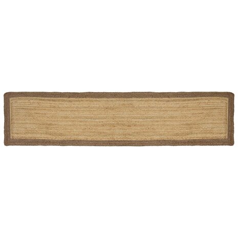 Vloerkleed Grijs 60 x 250 cm Jute 1