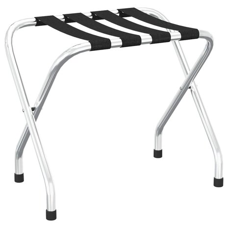 Bagagerek 56x40x49 cm zwart en zilver  2