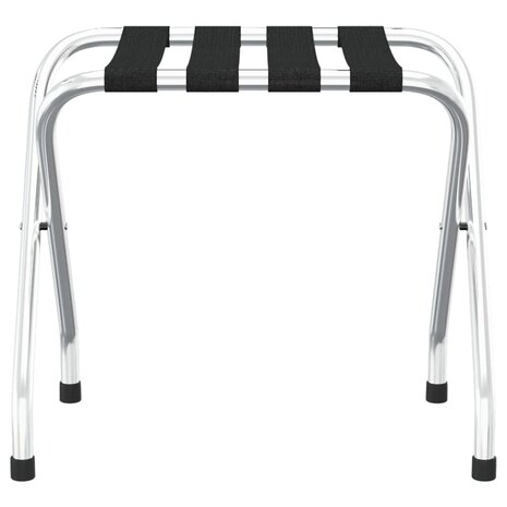 Bagagerek 56x40x49 cm zwart en zilver  3