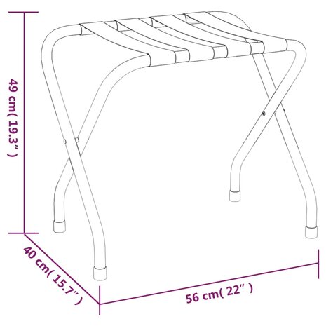 Bagagerek 56x40x49 cm zwart 7
