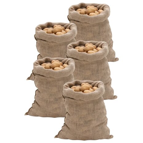 Jutezakken 5 stuks 60x105 cm 100% jute 220 g/m&sup2; 1