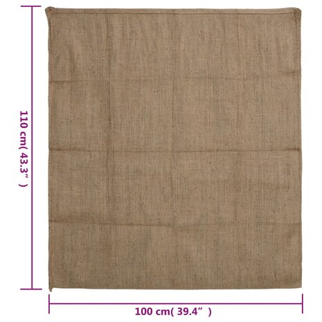 Jutezakken 5 stuks 340 g/m&sup2; 100x110 cm 100% jute 7