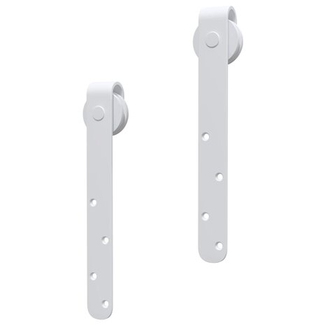 Ophangset voor minischuifdeur 152 cm koolstofstaal wit 5