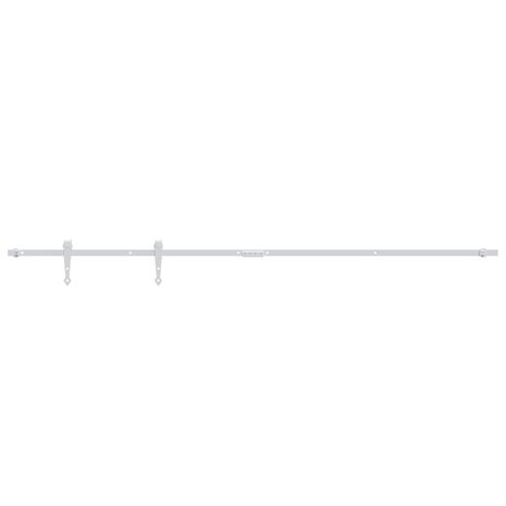 Ophangset voor minischuifdeur 183 cm koolstofstaal wit 2