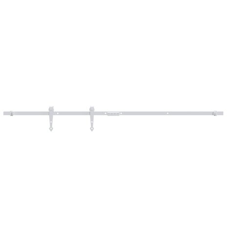 Ophangset voor minischuifdeur 122 cm koolstofstaal wit 2