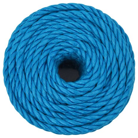 Werktouw 14 mm 50 m polypropeen blauw 3