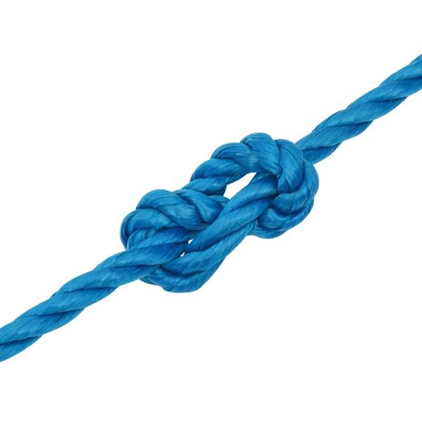 Werktouw 14 mm 50 m polypropeen blauw 5