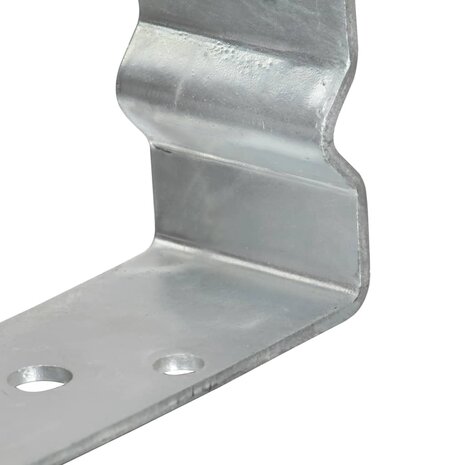 Grondankers 12 st 9x6x15 cm gegalvaniseerd staal zilverkleurig 6