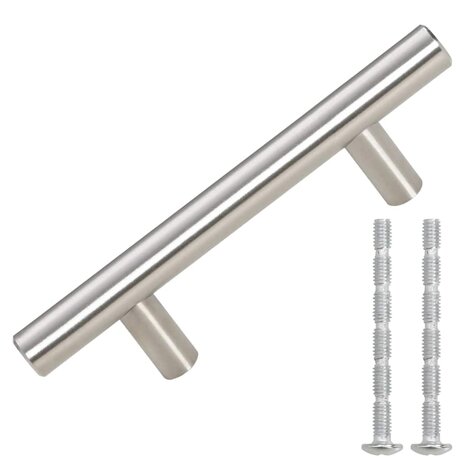 Handvatten 10 st 64 mm roestvrij staal zilverkleurig 3