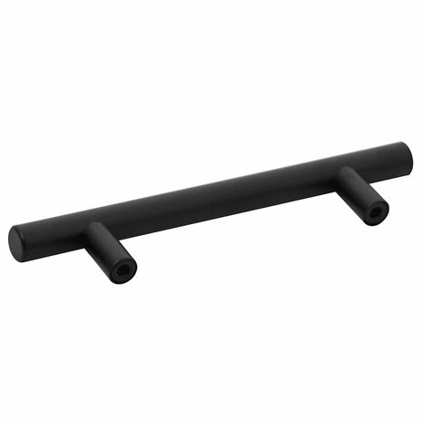 Handvatten 10 st 96 mm roestvrij staal zwart 7