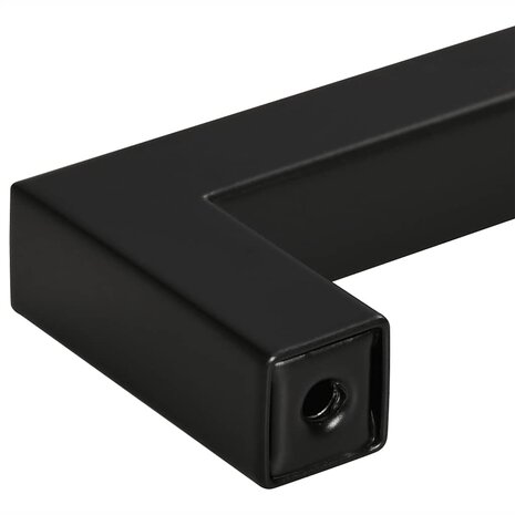 Handvatten 10 st 96 mm roestvrij staal zwart 8
