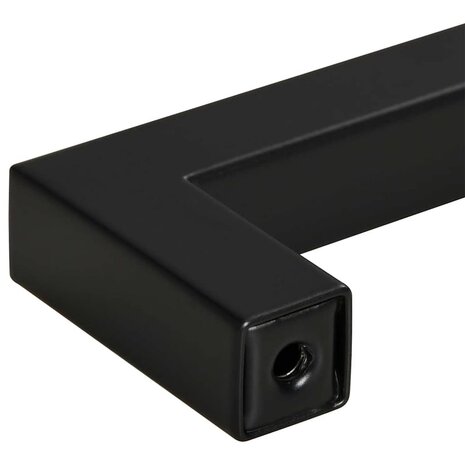 Handvatten 10 st 128 mm roestvrij staal zwart 8
