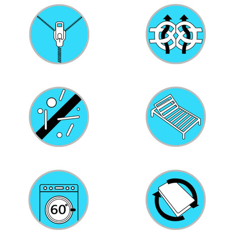 Matras 18 cm visco-traagschuim 90x200 cm H2 10