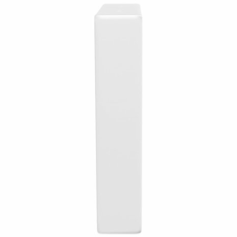 Wandbeugels voor wasbak 2 st trapezium staal wit 5