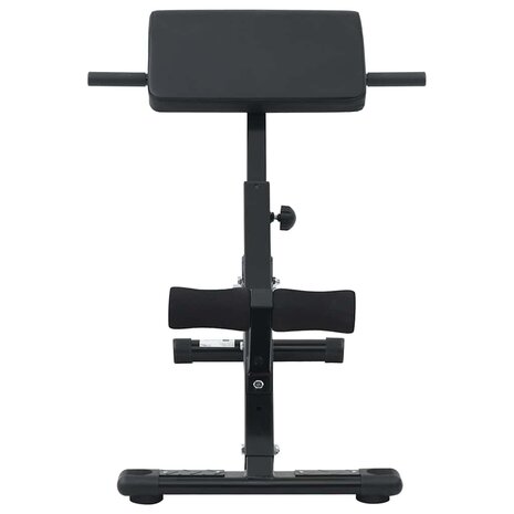 Hyperextension Bank Zwart 100,5 x 70 x 78 cm Gepoedercoat staal 4