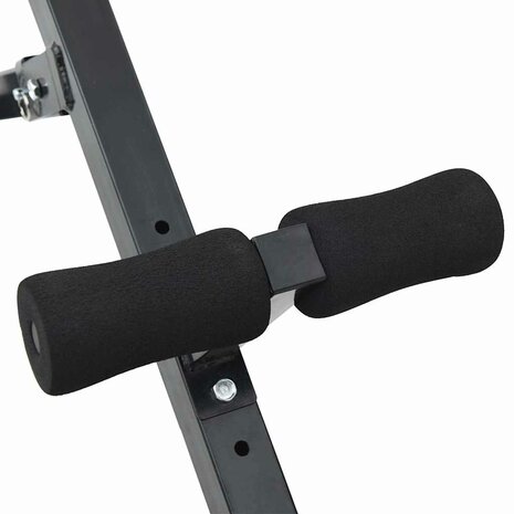 Hyperextension Bank Zwart 100,5 x 70 x 78 cm Gepoedercoat staal 7