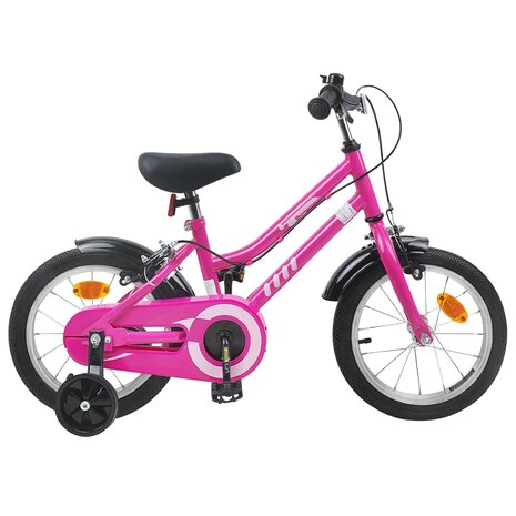 Kinderfiets 12 Inch voor 2-4 jaar oud Roze Zwart 1