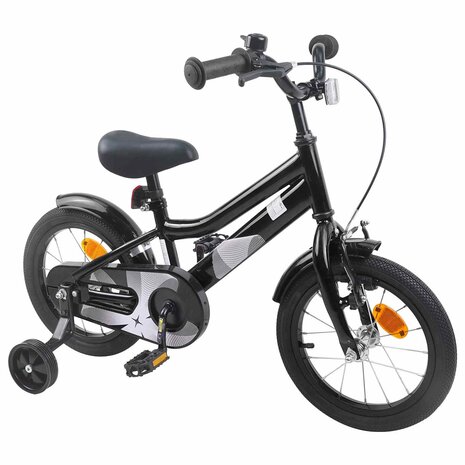 Kinderfiets 14 Inch voor 3-5 jaar oud Zwart 2