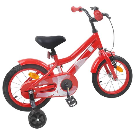 Kinderfiets 14 Inch voor 3-5 jaar oud Rood 3