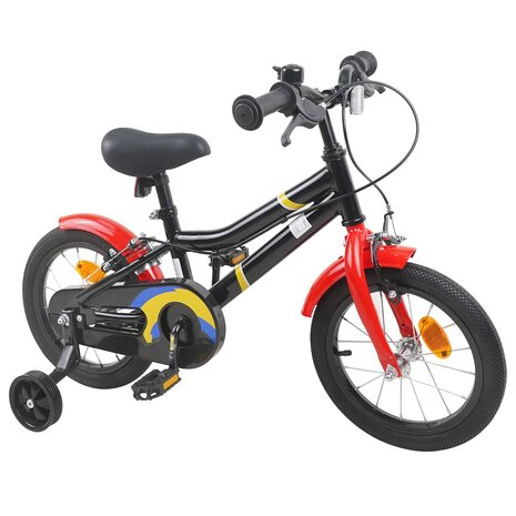 Kinderfiets 12 Inch voor 2-4 jaar oud Zwart Rood 2